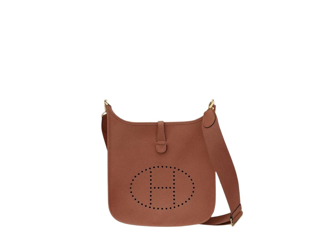 Hermes Hermes Evelyne III 29 Bag In Clemence Calfskin With Gold Hardware Cuivre