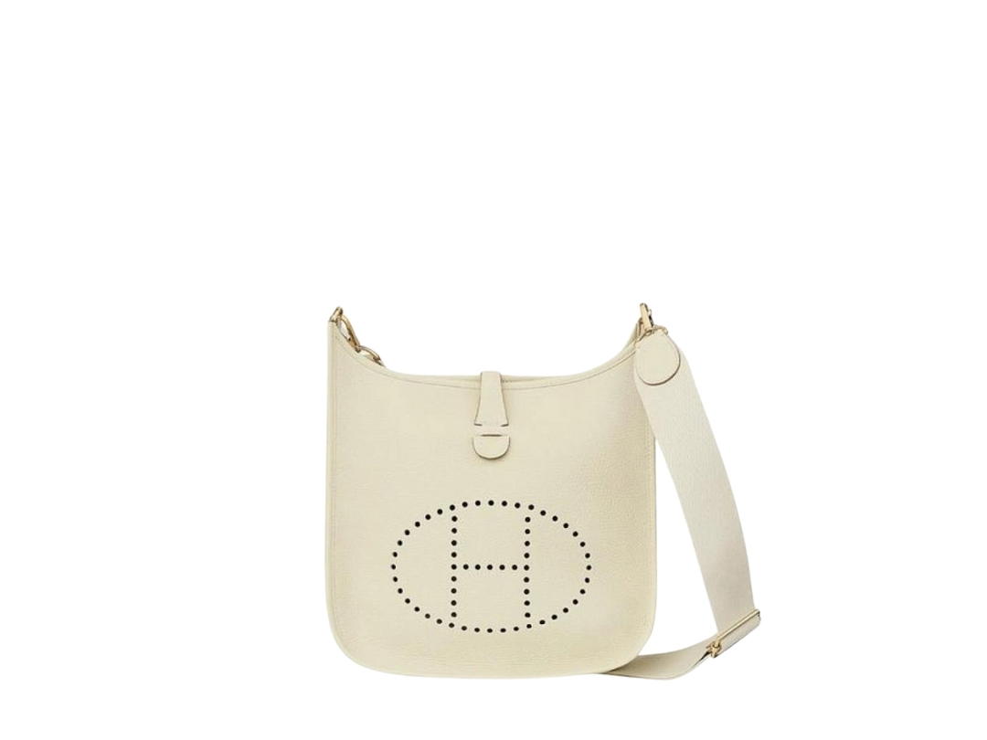 Hermes Hermes Evelyne III 29 Bag In Clemence Calfskin With Gold Hardware Nata