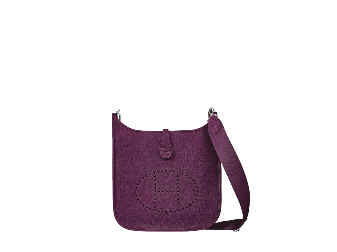 Hermes Hermes Evelyne III 29 Bag In Clemence Calfskin With Palladium Hardware Anemone