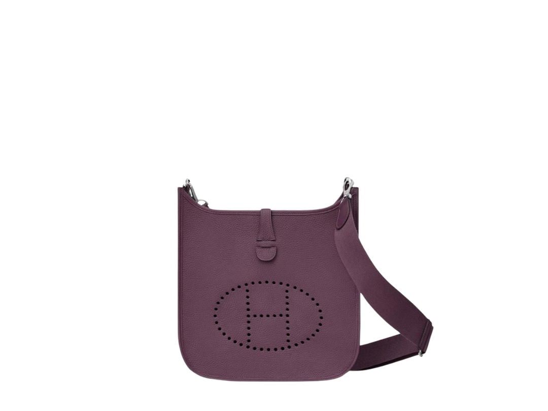 Hermes Hermes Evelyne III 29 Bag In Clemence Calfskin With Palladium Hardware Cassis