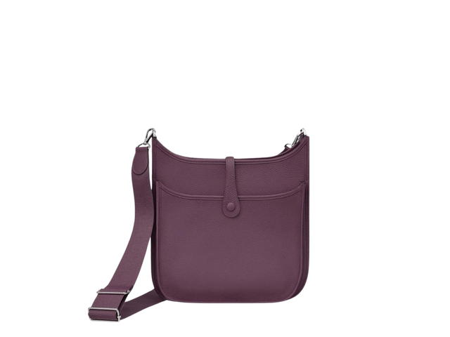 Hermes Hermes Evelyne III 29 Bag In Clemence Calfskin With Palladium Hardware Cassis - view 2