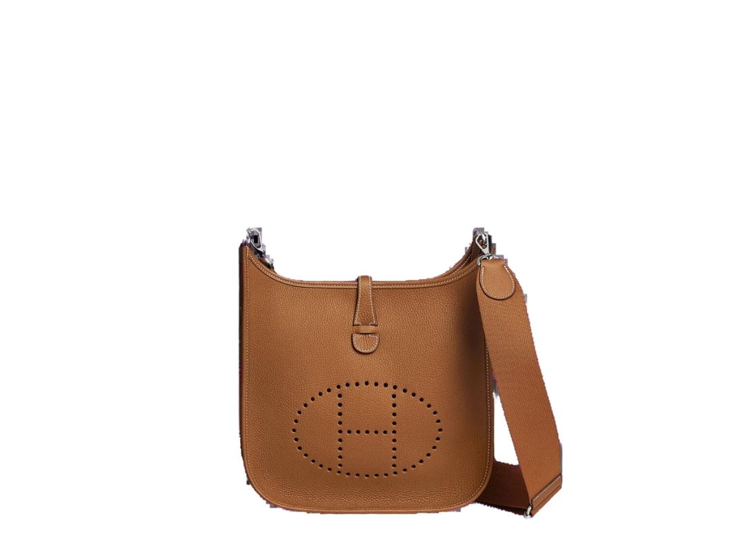 Hermes Hermes Evelyne III 29 Bag In Clemence Calfskin With Palladium Hardware Gold