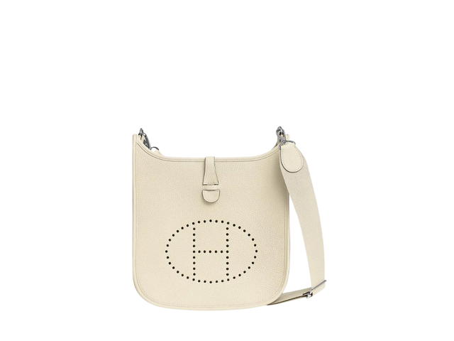 Hermes Hermes Evelyne III 29 Bag In Clemence Calfskin With Palladium Hardware Nata - view 1