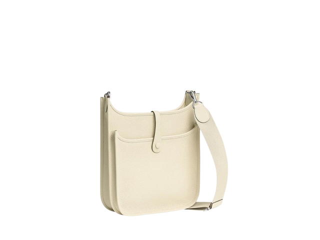 Hermes Hermes Evelyne III 29 Bag In Clemence Calfskin With Palladium Hardware Nata - view 2