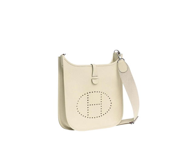 Hermes Hermes Evelyne III 29 Bag In Clemence Calfskin With Palladium Hardware Nata - view 3