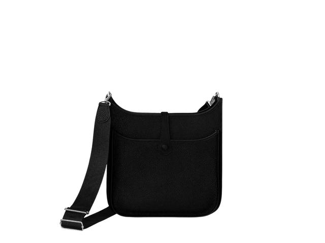 Hermes Hermes Evelyne III 29 Bag In Clemence Calfskin With Palladium Hardware Noir - view 2