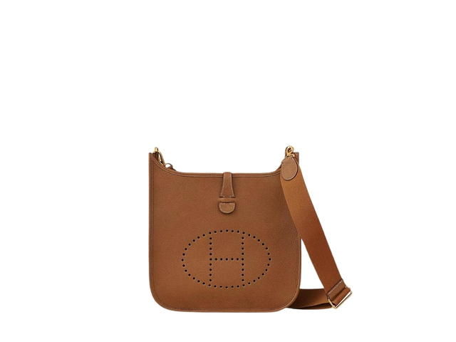 Hermes Hermes Evelyne III 29 Bag In Maurice Calfskin With Gold Hardware Gold - view 1