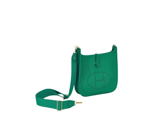Hermes Hermes Evelyne III 29 Bag In Maurice Calfskin With Gold Hardware Vert Jade - view 3