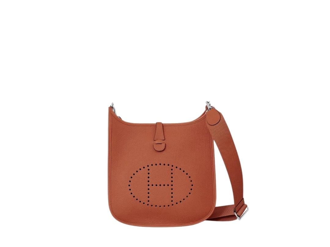 Hermes Hermes Evelyne III 29 Bag In Maurice Calfskin With Palladium Hardware Terre Battue