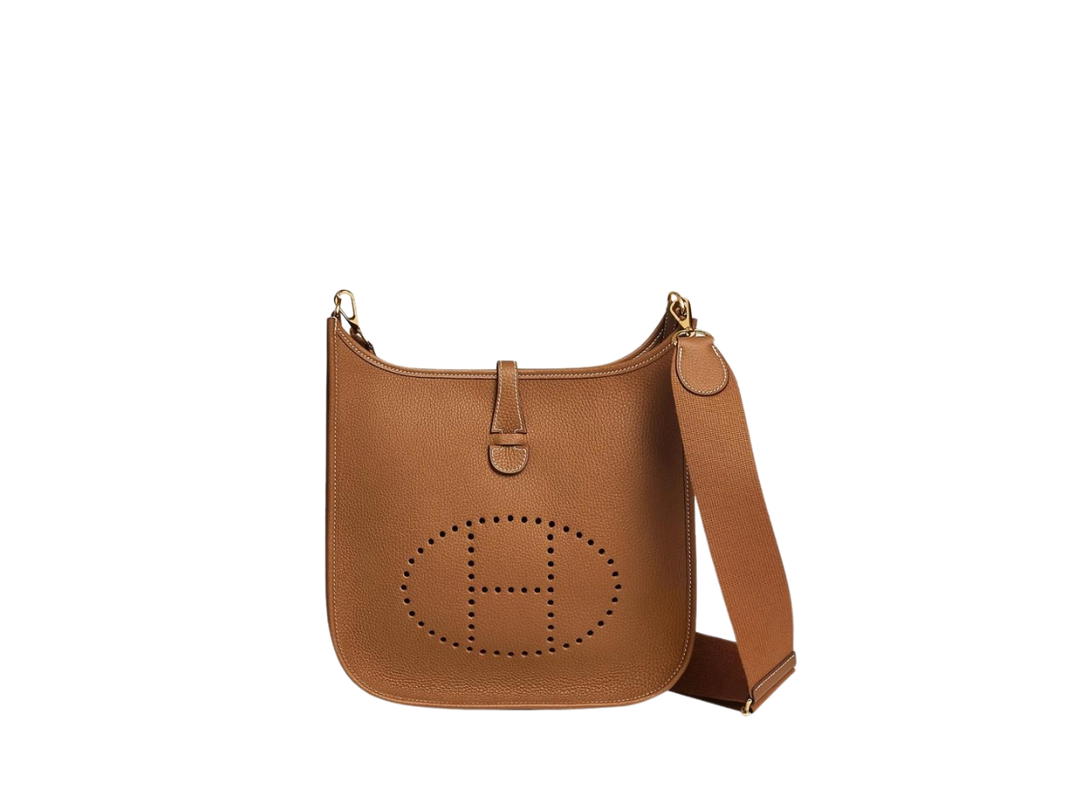 Hermes Hermes Evelyne III 29 Bag In Taurillon Clemence Leather With Gold-Plated Hardware Gold
