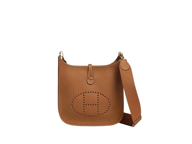 Hermes Hermes Evelyne III 29 Bag In Taurillon Clemence Leather With Gold-Plated Hardware Gold - view 1