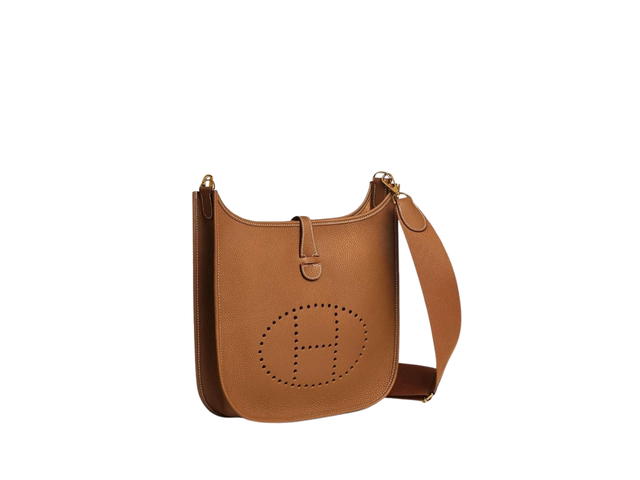 Hermes Hermes Evelyne III 29 Bag In Taurillon Clemence Leather With Gold-Plated Hardware Gold - view 2