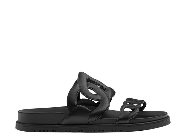 Hermes Hermes Extra Sandal In Nappa Leather Iconic Chaine d'Ancre Inspired Strap Noir - view 1