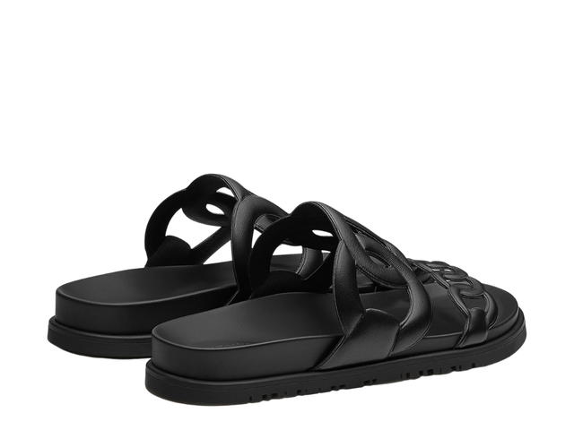 Hermes Hermes Extra Sandal In Nappa Leather Iconic Chaine d'Ancre Inspired Strap Noir - view 3