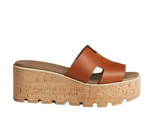 Hermes Hermes Eze 30 Sandal In Heritage Calfskin With H Cut-Out Natural - view 1