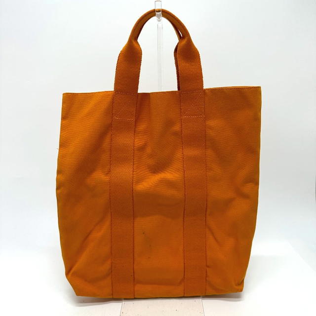 Hermes HERMES Fourre Tout cabas Hawaii French Festival Tote Bag Canvas Orange - view 3