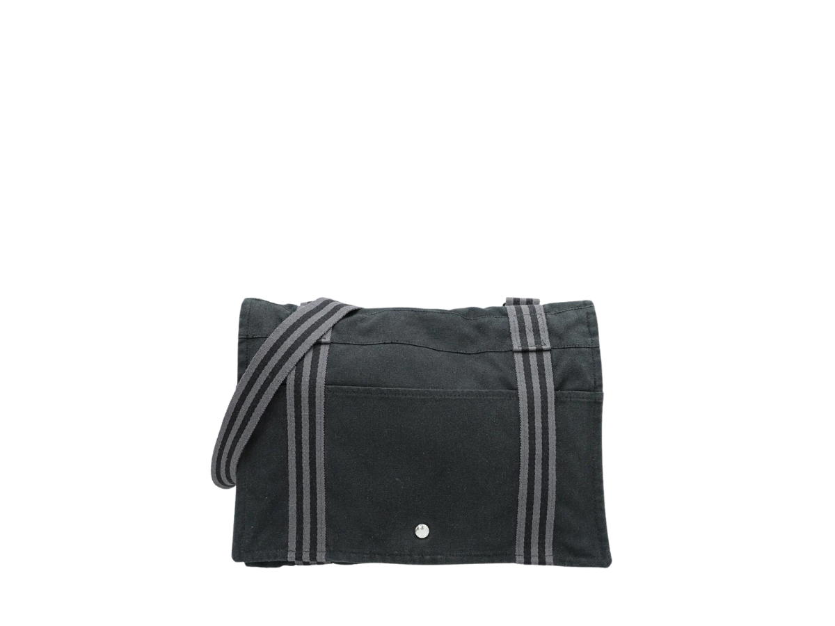Hermes Hermes Fourre Tout Messenger Bag In Canvas Noir