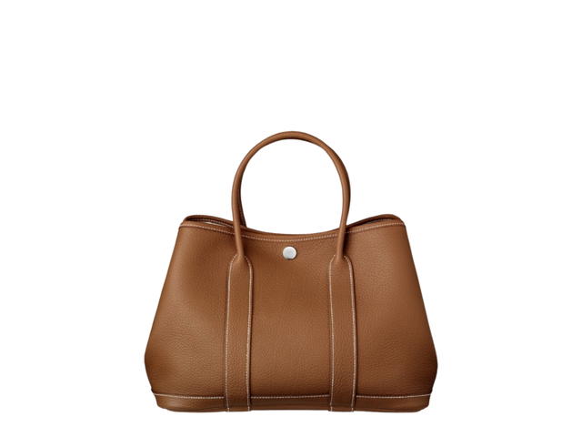 Hermes Hermes Garden Party 30 Bag In Negonda With Palladium-Plated Gold - view 1