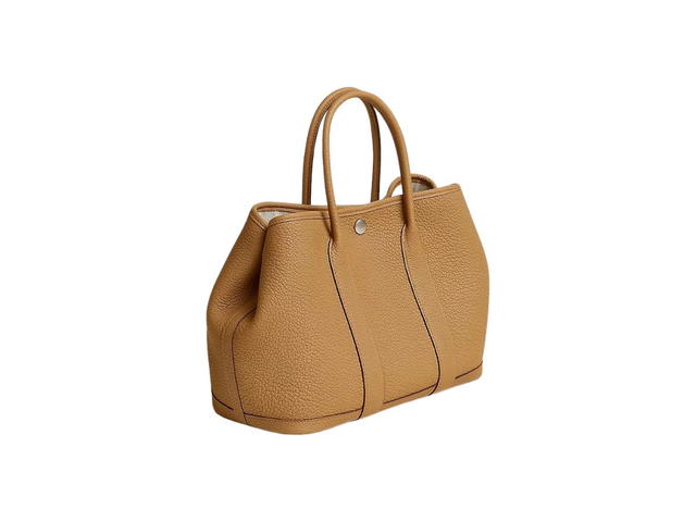 Hermes Hermes Garden Party 30 Bag In Negonda With Palladium-Plated Biscuit - view 2