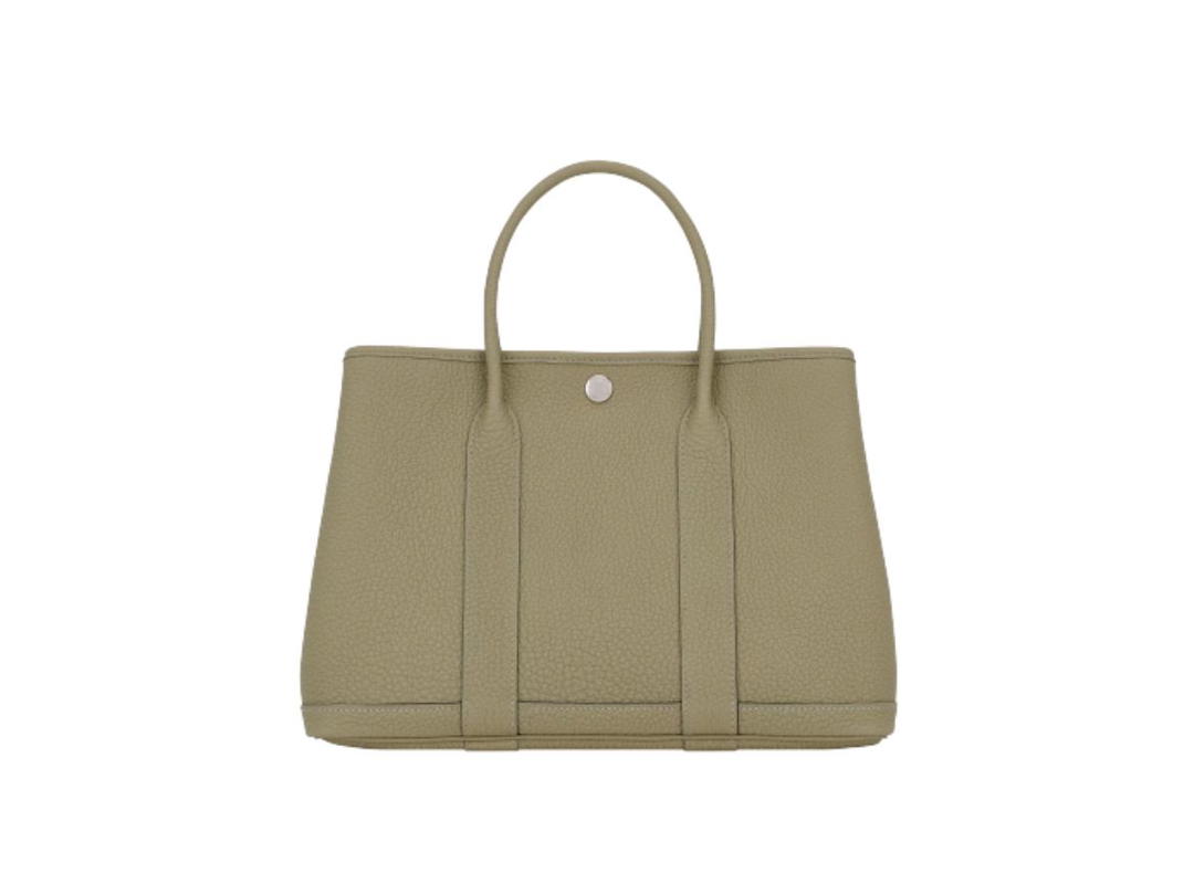 Hermes Hermes Garden Party 30 Bag Negonda Poussiere Palladium-Plated