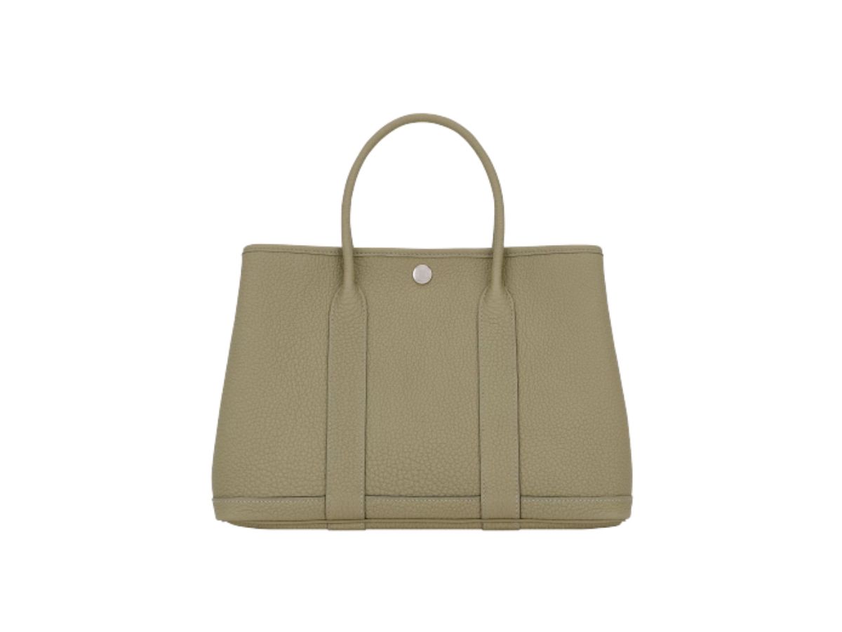 Hermes Hermes Garden Party 30 Bag Negonda Poussiere Palladium-Plated