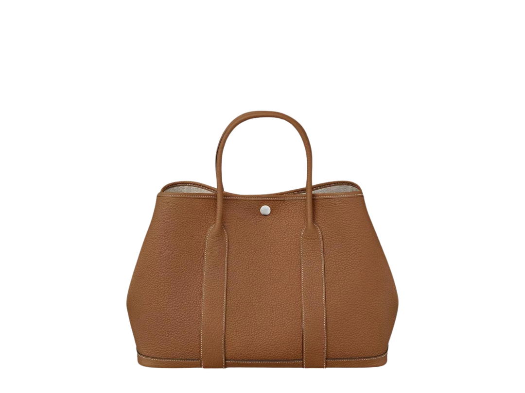 Hermes Hermes Garden Party 36 Bag In Negonda With Palladium Gold