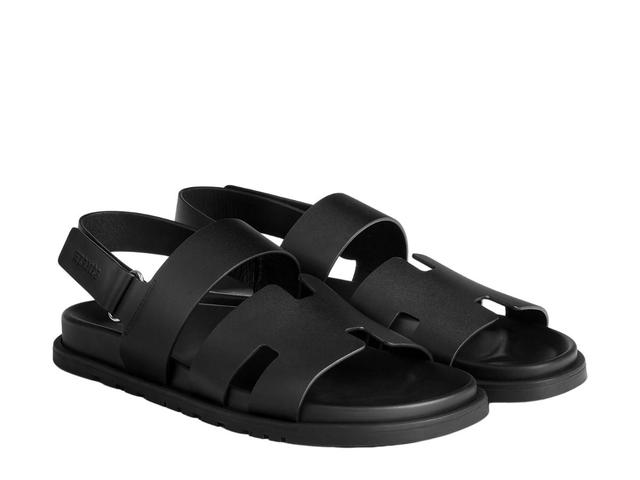 Hermes Hermes Genius Sandal In Calfskin With Anatomical Rubber Sole And Adjustable Strap Noir - view 2