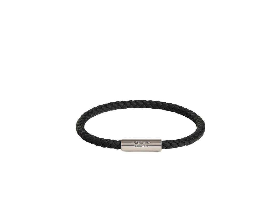 Hermes Hermes Goliath Bracelet In Swift Calfskin With Palladium-Plated Hardware Noir