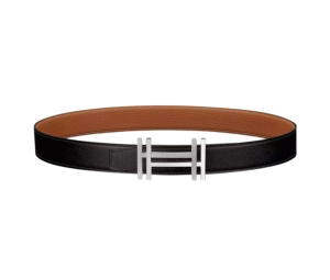 Buy Hermes H Au Carre Belt Buckle & Reversible Leather Strap 32 MM Silver Noir/Gold at Sasom – Authentic and Ready to Ship