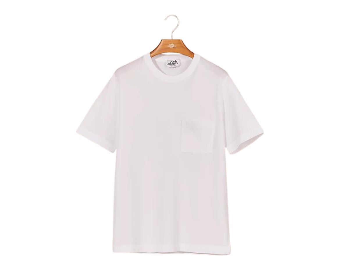 Hermes Hermes H Embroidered T-Shirt Blanc