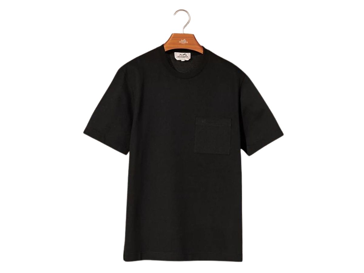 Hermes Hermes H Embroidered T-Shirt Noir