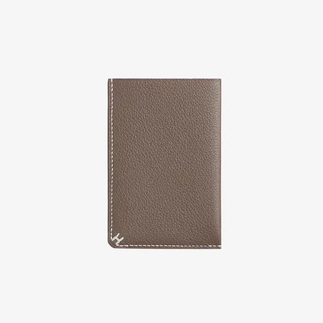 Hermes Hermes H Sellier Card Holder Evercolor & Etoupe - view 2