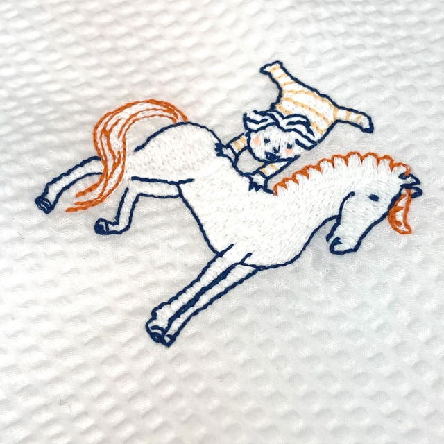 Hermes HERMES H103480M 01 bus wrap cabriol baby bath towel towel cotton White Unused - view 4