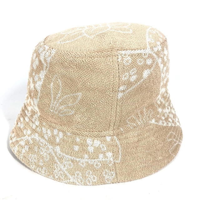 Hermes HERMES H231001N pile Hat Gene bucket hat bob hat cotton Beige/White - view 2
