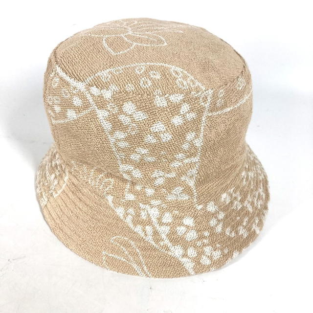 Hermes HERMES H231001N pile Hat Gene bucket hat bob hat cotton Beige/White - view 4