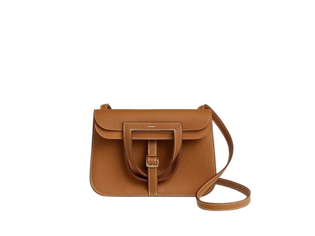 Hermes Hermes Halzan 25 Bag In Clemence With Gold - view 1