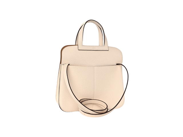 Hermes Hermes Halzan 25 Verso Bag In Clemence Leather With Gold Nata Biscuit - view 3
