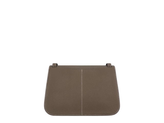 Hermes Hermes Halzan 31 Bag In Clemence Leather With Gold Hardware Etoupe - view 2