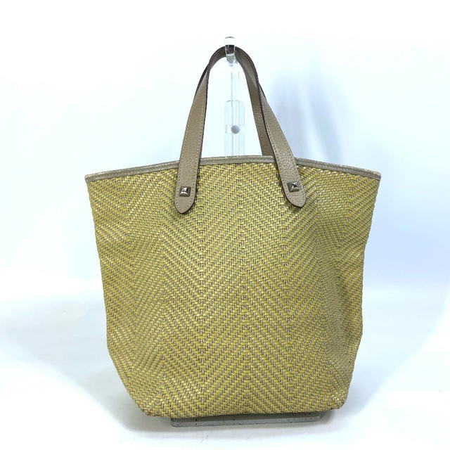 Hermes HERMES Hand Bag Kaba Chennai PM bag studs Tote Bag Yellow Based - view 3