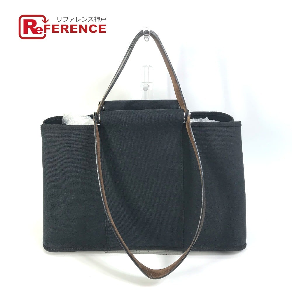 Hermes HERMES Hand Bag Kabak Elan PM 2WAY bag Shoulder Bag Tote Bag Black