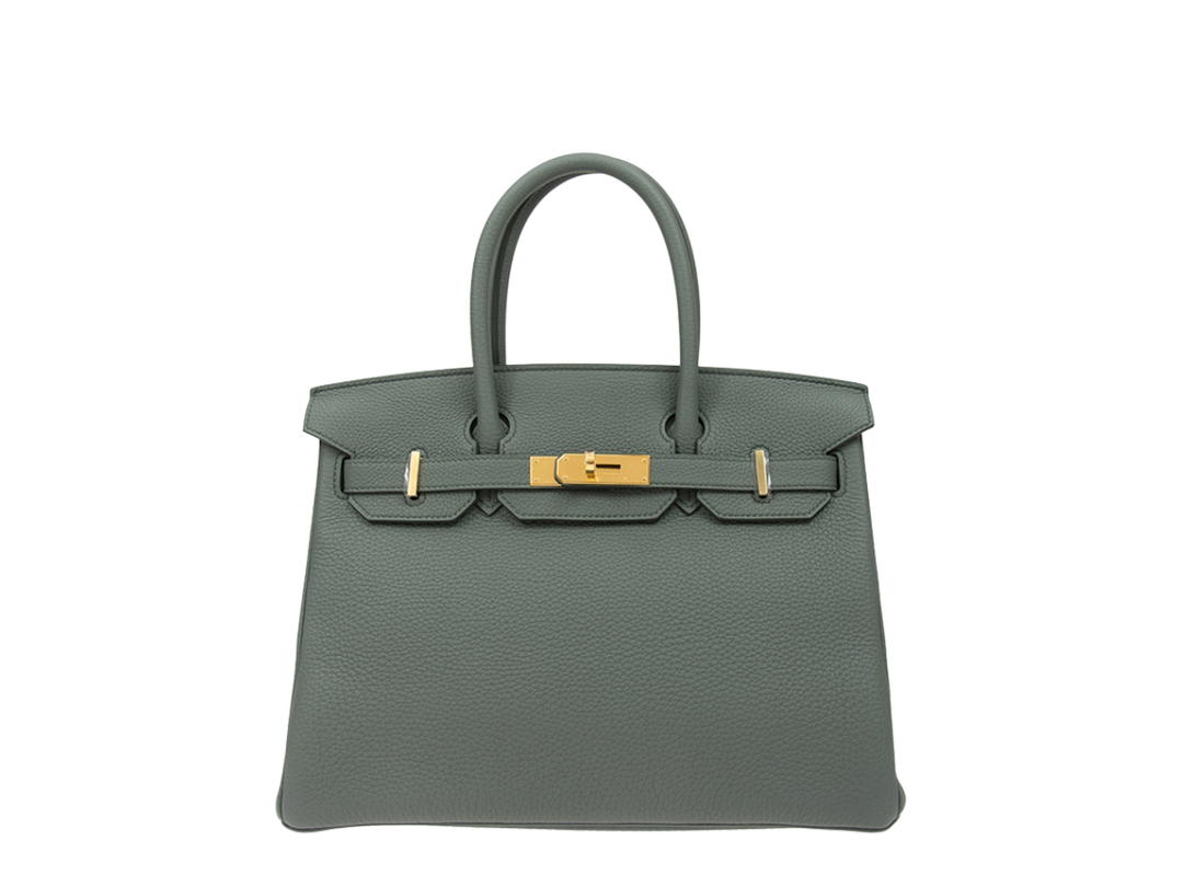 Hermes Hermes Handbags Birkin 30 In Togo Leather With Gold Tone Hardware Celadon
