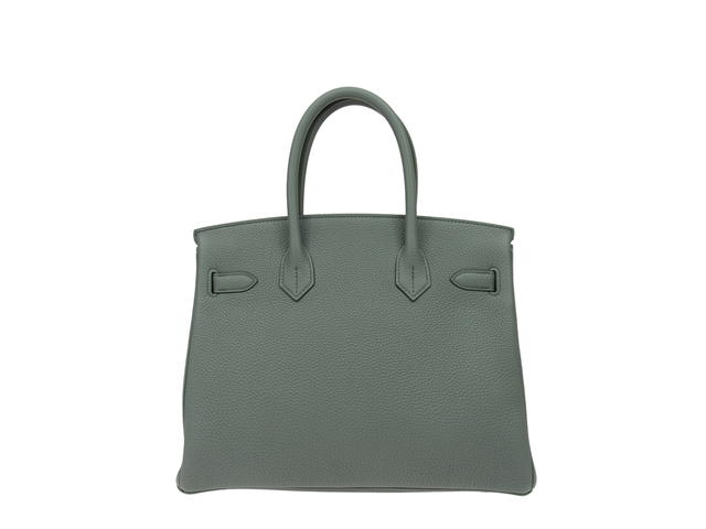 Hermes Hermes Handbags Birkin 30 In Togo Leather With Gold Tone Hardware Celadon - view 2