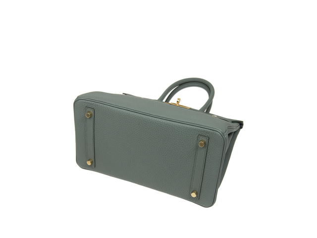 Hermes Hermes Handbags Birkin 30 In Togo Leather With Gold Tone Hardware Celadon - view 4