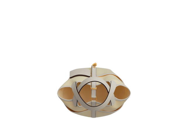 Hermes Hermes Picotin Lock Bag 18 In Goeland Canvas Swift With Gold-Plated Kelly Lock Closure Ecru Nata - view 3