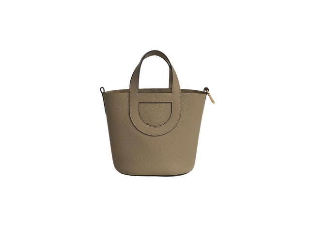 Hermes Hermes In-The-Loop 18 Bag In Taurillon Clemence And Swift Calfskin With Gold-Plated Chaine D'Ancre Closure Toupe - view 1