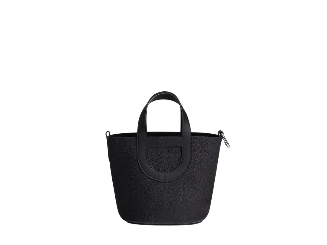 Hermes Hermes In The Loop 18 In Clemence Leather With Palladium-Plated Hardware Noir