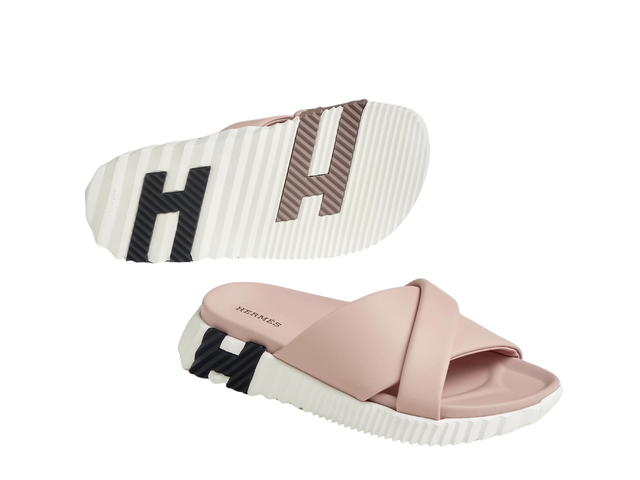 Hermes Hermes Infra Sandal In Nappa Leather Rose Porcelaine - view 2