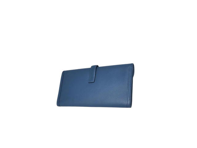 Hermes Hermes Jige Elan 29 Clutch Bag In Swift Calfskin Bleu Agate - view 2