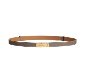 Buy Hermes Kelly 18 Belt In Epsom Calfskin With Gold Plated Kelly Buckle Étoupe at Sasom – Authentic and Ready to Ship