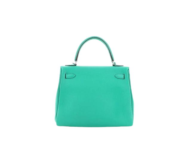 Hermes Hermes Kelly 25 Bag In Togo Calfskin With Palladium-Plated Hardware Menthe - view 3